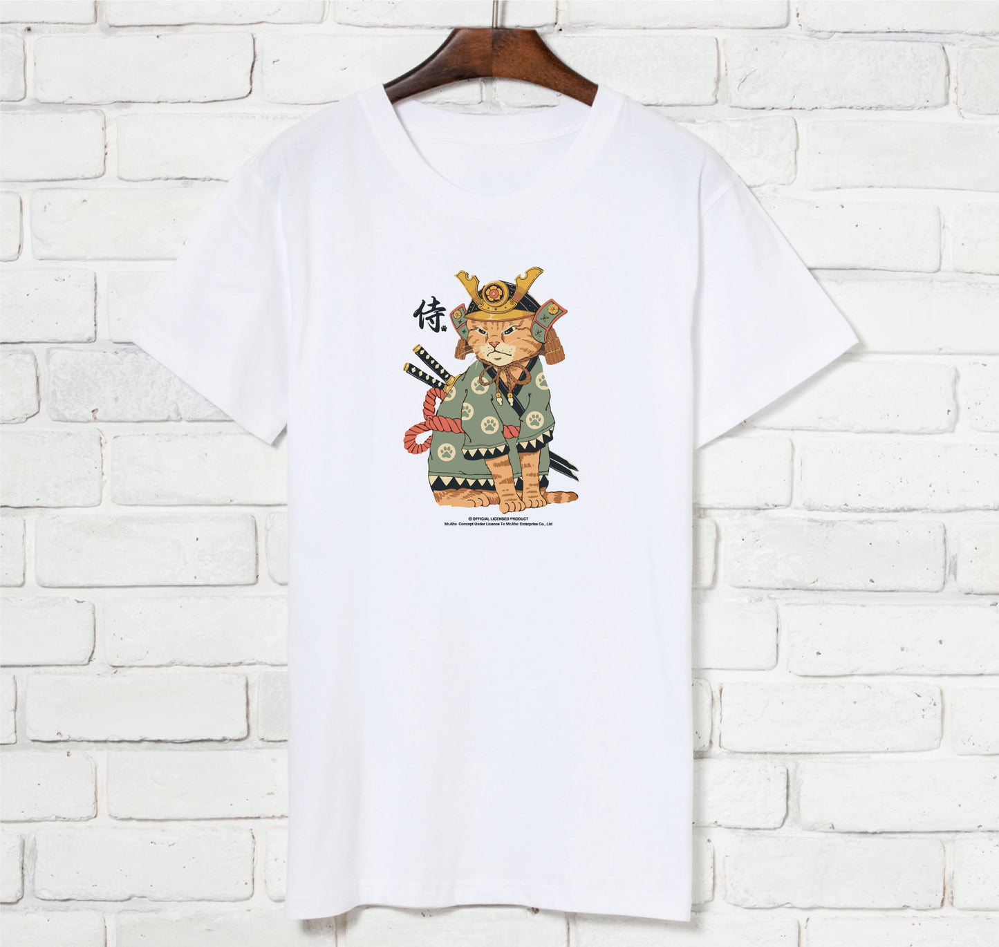 f-267-Ukiyoe Samurai Cat