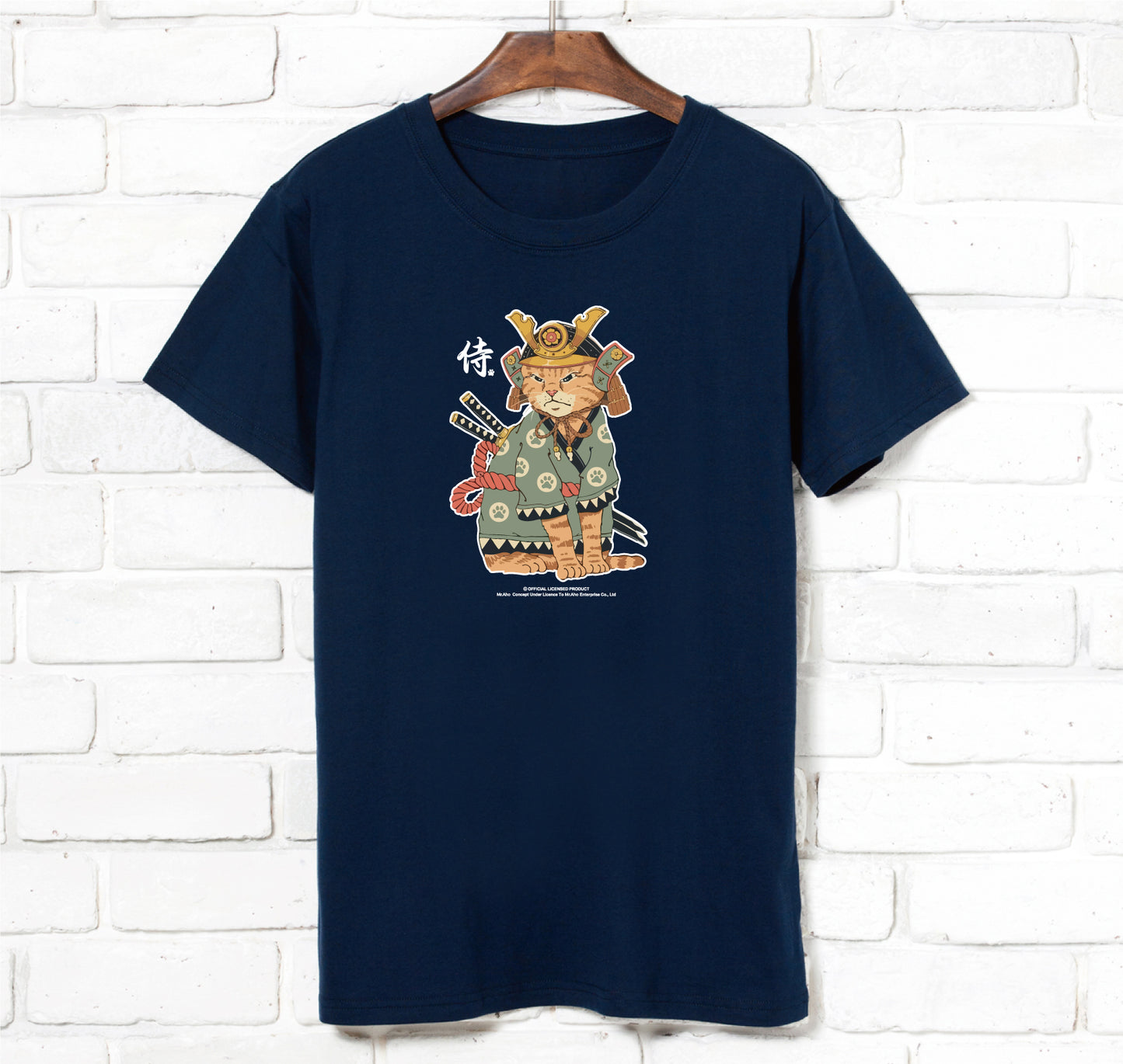 f-267-Ukiyoe Samurai Cat