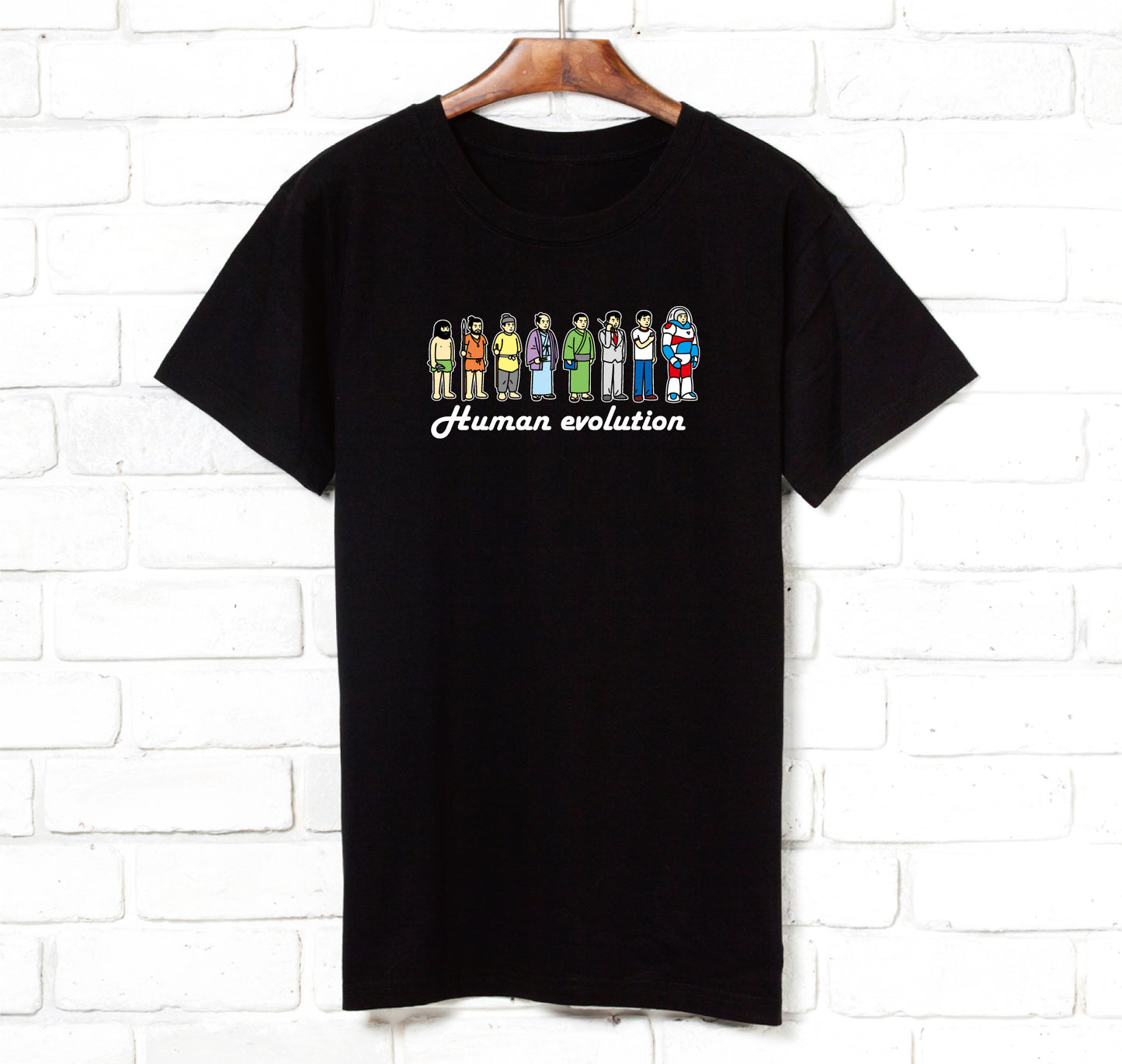 f-01-History of Human Evolution T-shirt