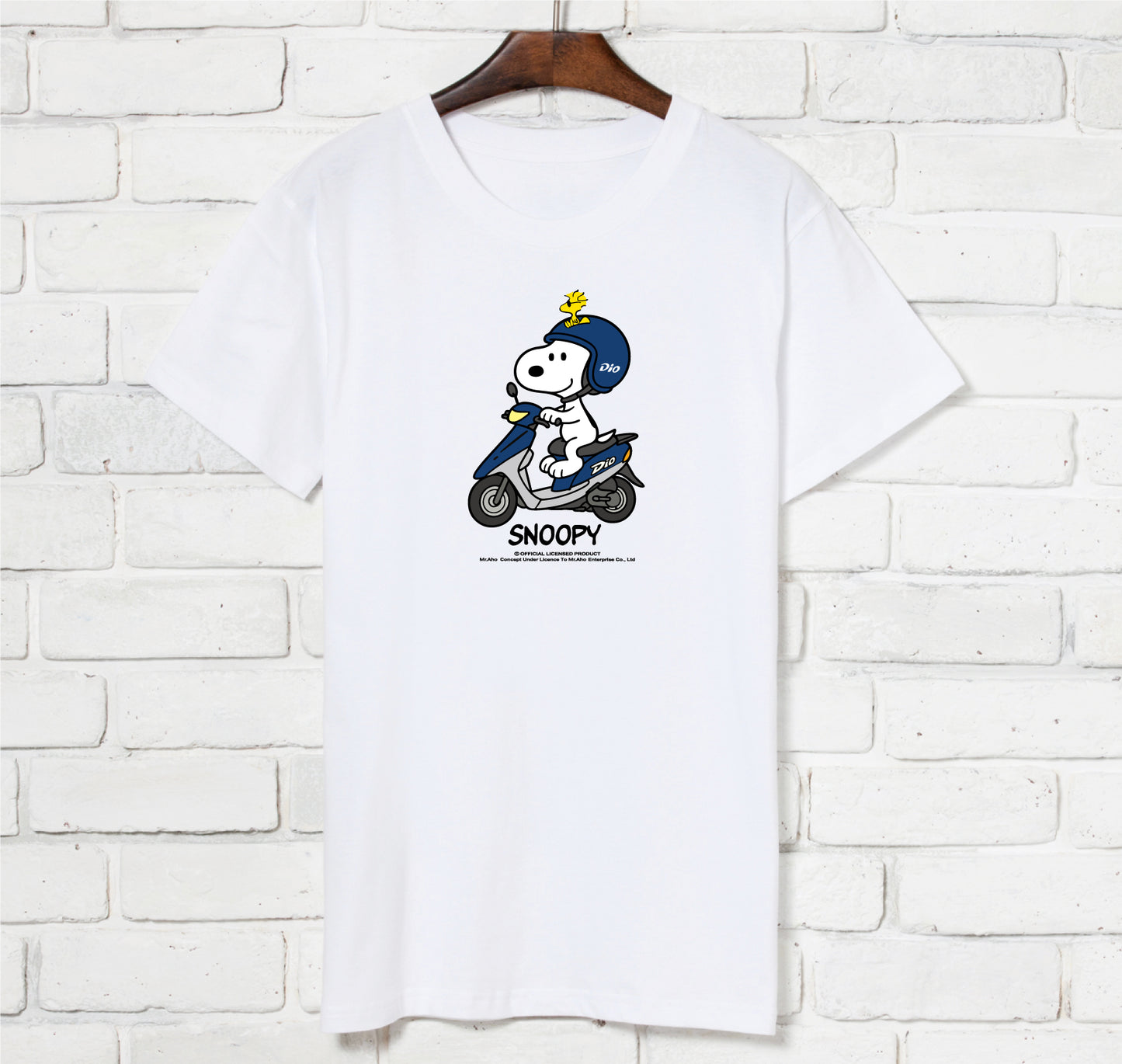 f-426-Snoopy Dio Motorcycle-T-shirt-Short Sleeve