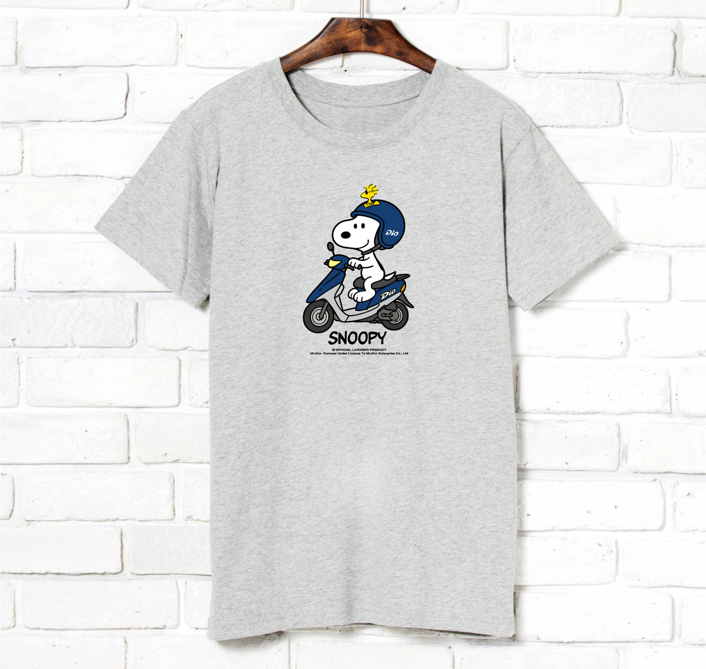f-426-Snoopy Dio Motorcycle-T-shirt-Short Sleeve