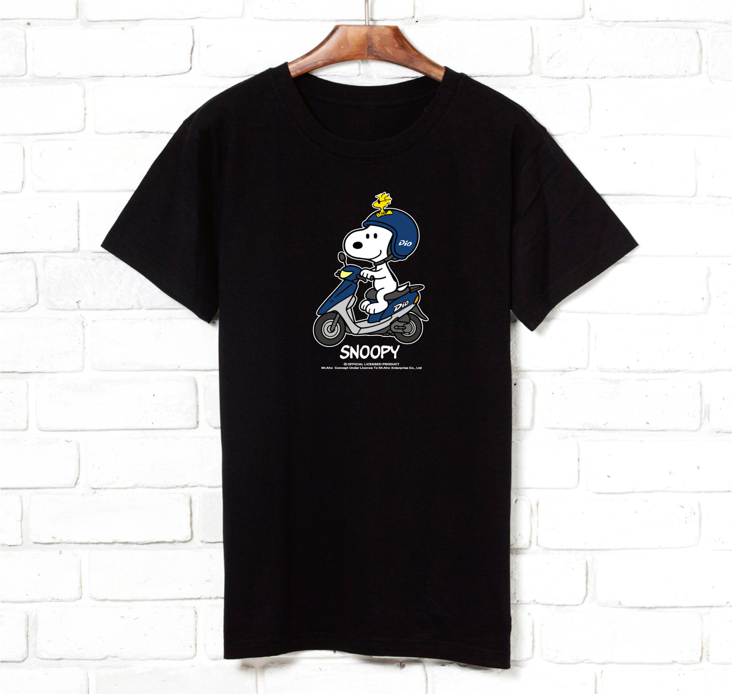 f-426-Snoopy Dio Motorcycle-T-shirt-Short Sleeve
